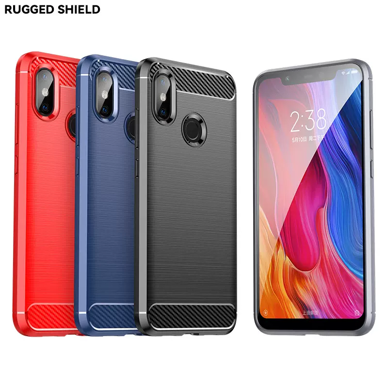 适用小米8/8Lite/8SE手机壳小米8青春版碳纤维防摔硅胶手机保护套