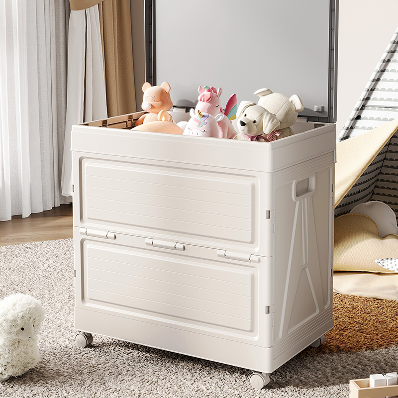 Caja de almacenamiento plegable multifuncional para el hogar, caja de almacenamiento de edredón de ropa, caja de almacenamiento de juguetes, armario de almacenamiento de bocadillos con tapa abatible