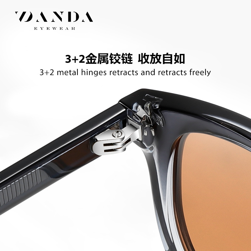 Nuevas gafas de sol polarizadas S31130 gafas de sol de hoja de protección solar al aire libre de moda gafas de sol de montura redonda de venta caliente transfronteriza