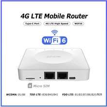 EC25跨境专供迷你CPE Router4G插卡无线WIFI-6路由器便携千兆WIFI