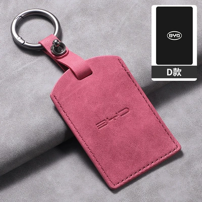 Byd Retro Key Cover Dolphin Car key bag - byd-small-card-red-set-ring-buckle