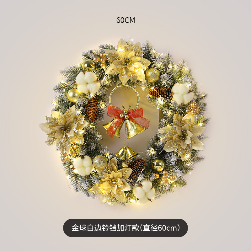 Amazon transfronteriza guirnalda de Navidad Vacaciones de Navidad Tengxian lugar de diseño accesorios guirnalda decoraciones puerta colgante