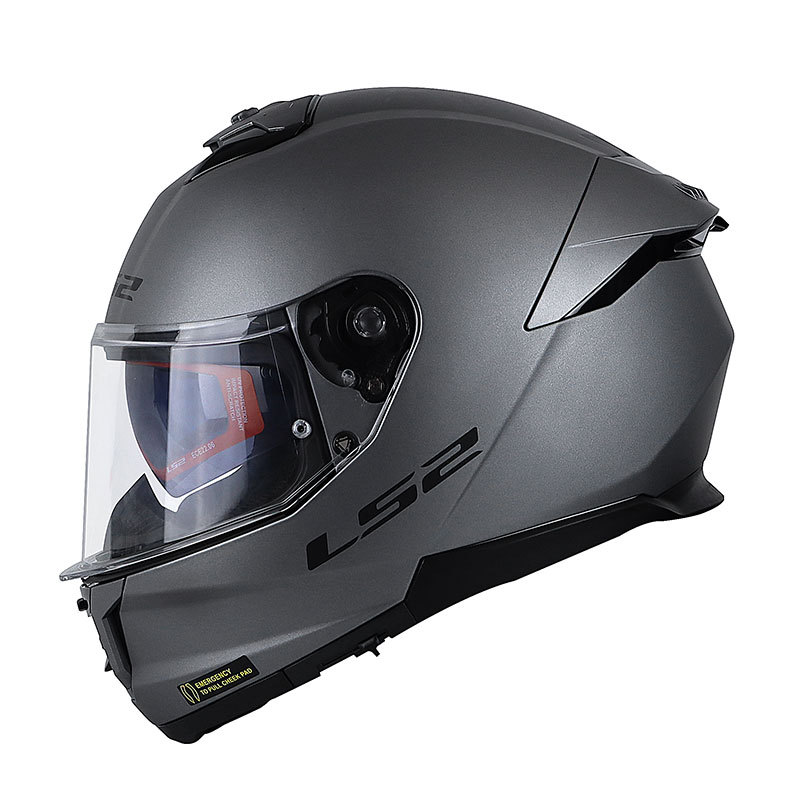 LS2 casco nuevo casco de la motocicleta grande cola doble lente casco completo unisex Four Seasons universal 3C certificación FF808