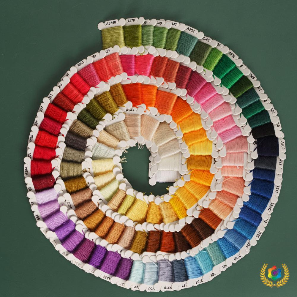 ✅手工刺绣DIY绣线十字绣刺绣编织绣花线4米8米源头工厂手工辅料