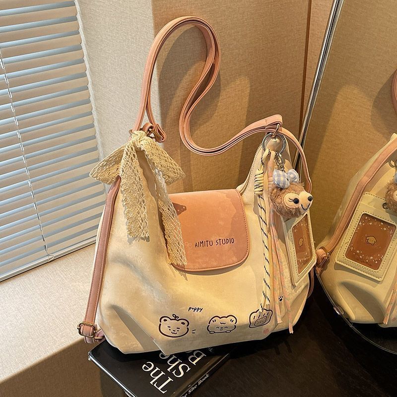 Amy Rabbit Women's Bag 2025 New Fashion Shoulder Large Capacity Tote Bag Easiest for Match Commuting Niche Backpack