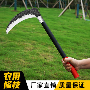 New Manganese Steel Thickened Forging Can Cut Durable Multifunctional Sickle Sharp Agricultural Long and Short Handle Grain Cutting Sickle