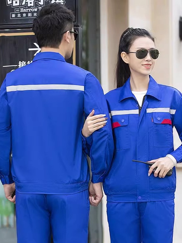 Trajes de trabajo antiestáticos de verano delgados masculinos de mangas largas transpirables y resistentes al desgaste de fábrica de gasolinera personalizados