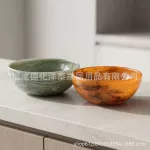 外贸出口透明树脂沙拉碗跨境畅销大容量蔬菜水果餐具搅拌碗套装