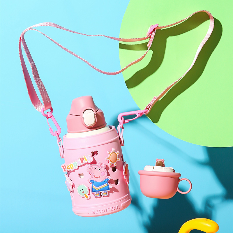 genuine goods Cup Bear & Piggy Joint Thermos Cup Business Cup Creative Kettle Adult Water Cup Stainless Steel Cup