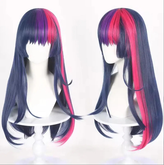 Purple Equestria cosplay wig, mixed purple color, My Little Pony cosplay wig, princess long hair, for female cosplayers