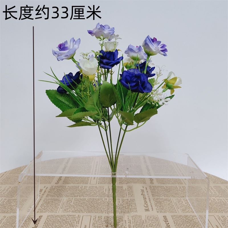 flores falsas flores de plástico ramo de flores de cascada flores secas decoración del hogar flores biónicas