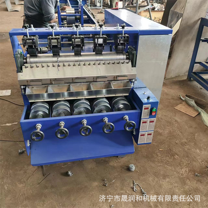 Export Steel Wire Ball Production Equipment 4-Line 4-Ball Stainless Steel Wire Ball Winding Machine Kitchen Cleaning Supplies Processing Machinery