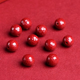 Природная руда, украшение-шарик, бусины, аксессуары, цвета киновари, оптовые продажи