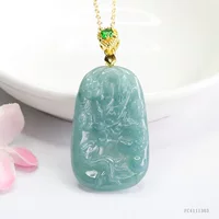 Yiyu Natural A товар Изумрудный зодиак дракон подвеска синий водяной дракон подвеска в прямом эфире оптовая продажа FC4111303