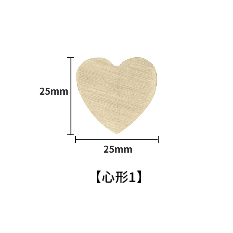 En forma de corazón 1-25*25-22g