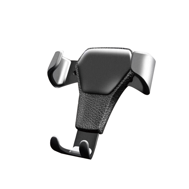 Mobile phone holder air outlet gravity sensing car mobile phone holder car mobile phone holder triangular gravity leather bracket