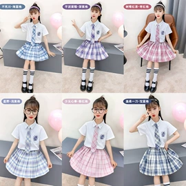 JK水手服;围裙、袖套;半身裙