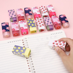 Creative flower-shaped jelly eraser, cute fruit design, cuttable with minimal shavings, clean eraser, school supplies for elementary students