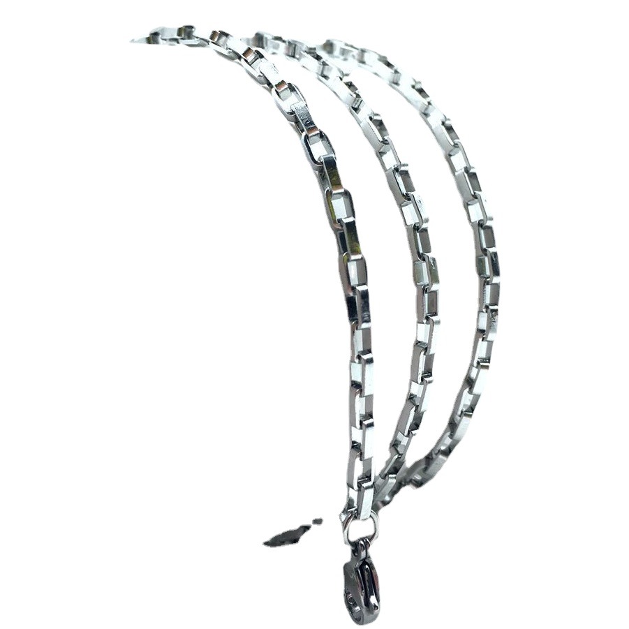 Titanium Steel Necklace with chain titanium steel chain a variety of spot wholesale to sample Yiwu manufacturers stainless steel chain