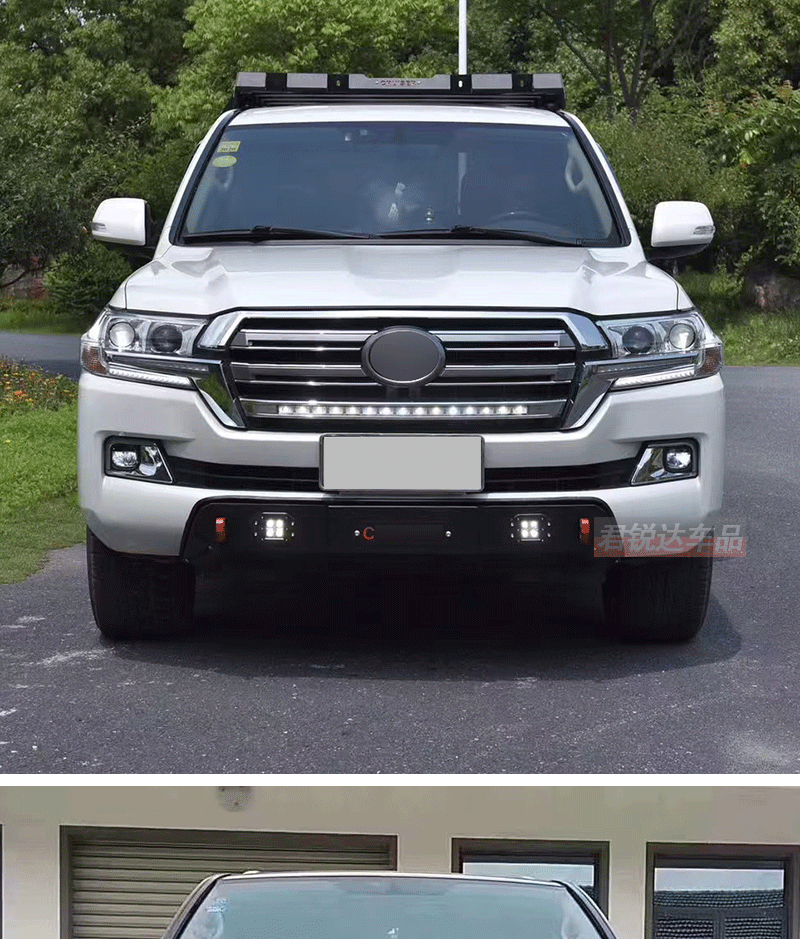 Suitable for 2007-2023 Toyota Land Cruiser front bumper 2016 Land Patrol anti-collision bar