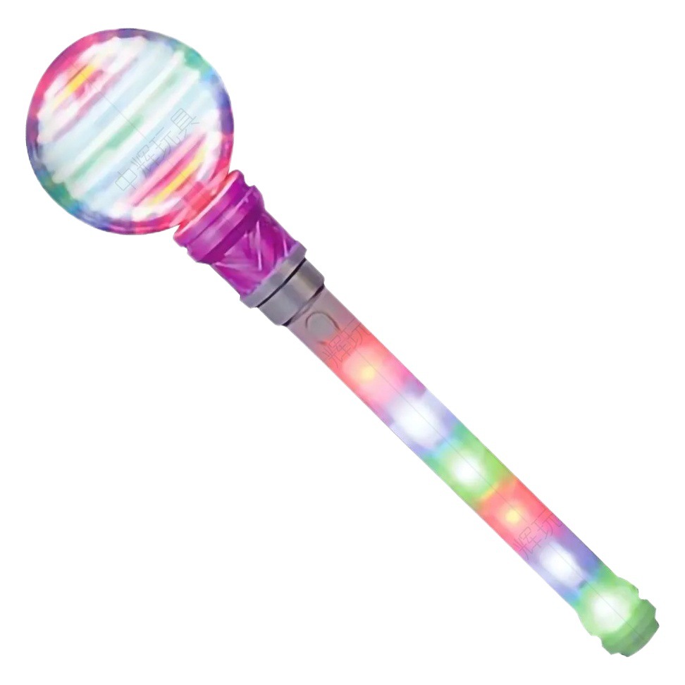 Venta caliente puesto en el mercado nocturno juguete palo de mano al por mayor palo giratorio de mano palo luminoso alegría de Navidad palo mágico