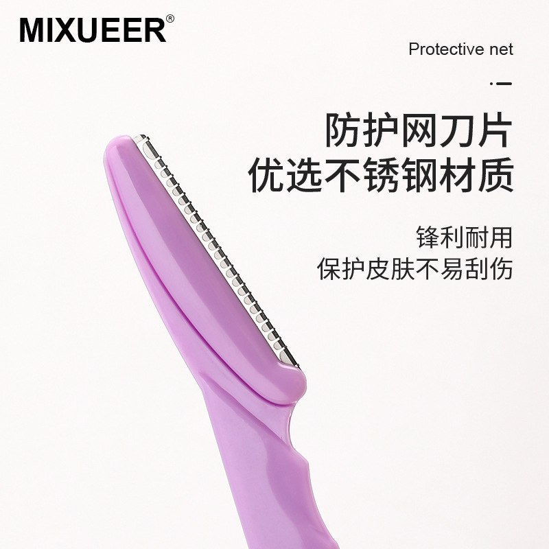 Juego de 3 piezas para recortar cejas, cuchillas de acero inoxidable, depiladora de cejas para mujer, rasuradora, herramientas de belleza, venta al por mayor