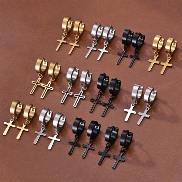 universal fashionable trend earrings for men and women stainless…
