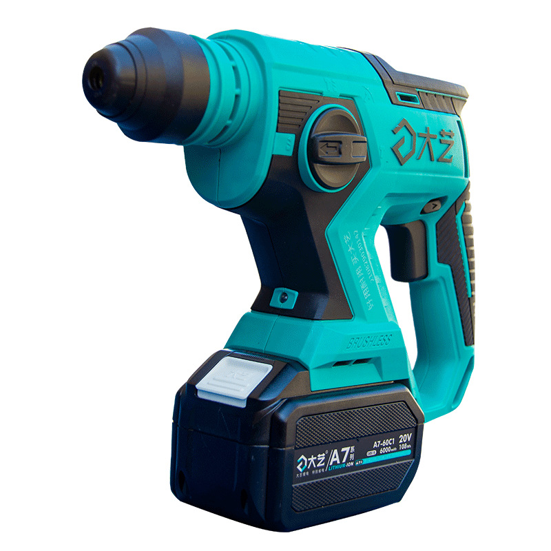 Dayi martillo de litio sin escobillas taladro de impacto multifuncional taladro eléctrico de hormigón de carga pesada picadora eléctrica de cuatro funciones 6603