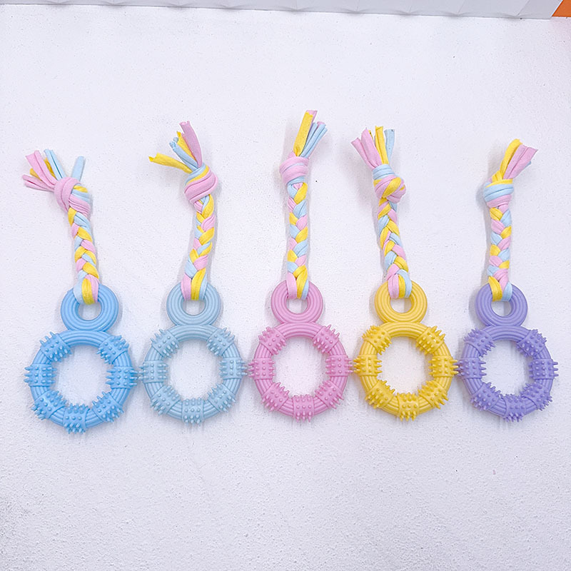 Juguete TPR para perros, para mordedura, de algodón, para razas pequeñas, al por mayor