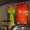 Northern Europe designer Cactus modelling coat hanger FRP Sculpture Jewelry a living room bedroom Artwork to ground Decoration