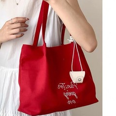 レターキャンバスバッグ女性のための 2025 新しいトレンディな夏のファッショントートバッグカジュアル大容量ショルダー通勤バッグ