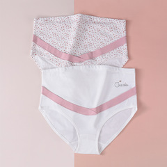 秋冬新款孕婦內褲高腰純棉可調節孕晚期卡通底褲抗菌廠家直銷