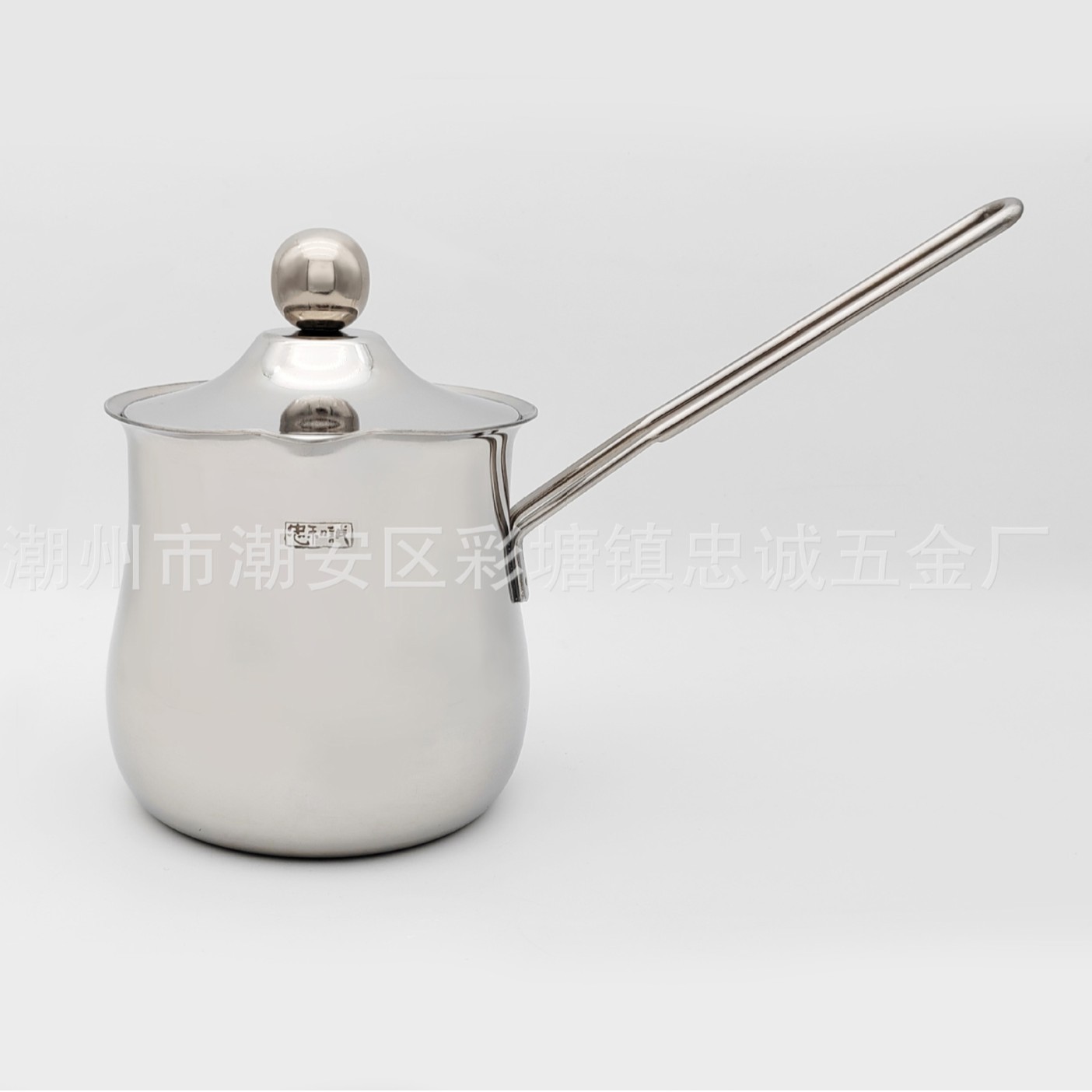 Wholesale long handle stainless steel thickened coffee cup flower milk cup Turkey coffee pot coffee tools