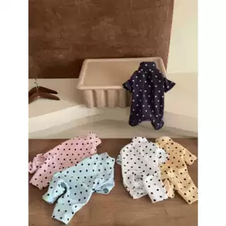 狗狗衣服保暖雪纳瑞宠物四脚衣熊德绒秋冬面料白色粉色现货秒发