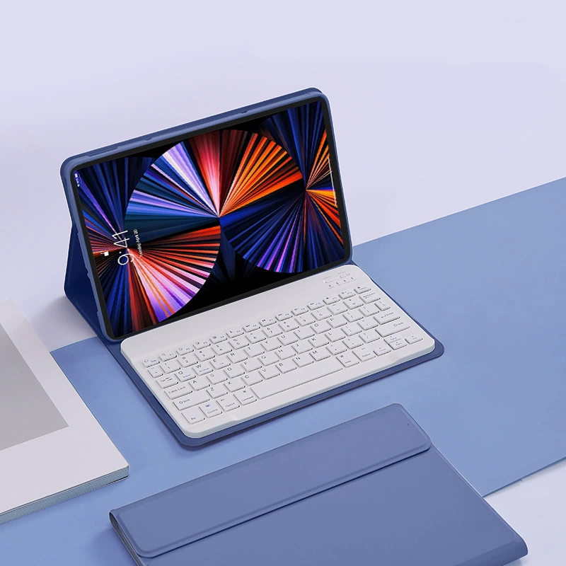 Клавиатурный чехол (Lenovo) Tab M11 TB-330FU/331FC — Bluetooth клавиатура с подсветкой и сенсором, кожаный чехол