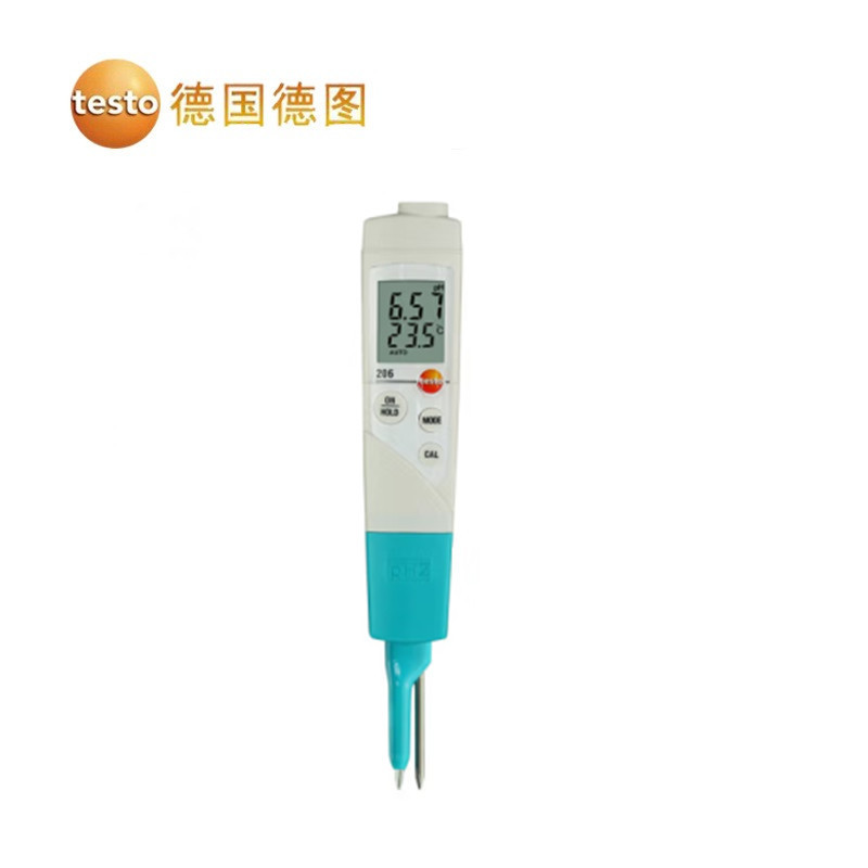 testo206-pH2���ȼ�Һ������PH����������ʵ������ȼƲ��Ա�