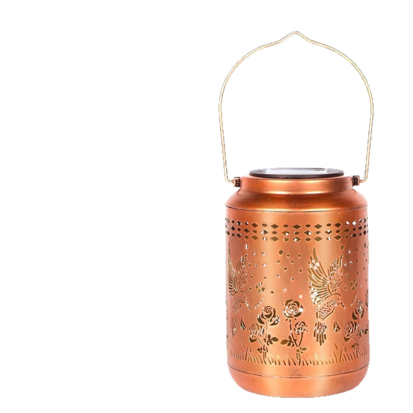 Amazon explotó fotos para probar linternas impermeables lámparas de hierro forjado lámparas de caballo jardín al aire libre colibríes lámparas de patio solar