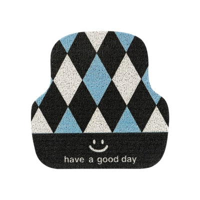 Avtomobil döşəmə paspasları | Car Floor Mat - blue-rhomboid-rear-1-default-specifications
