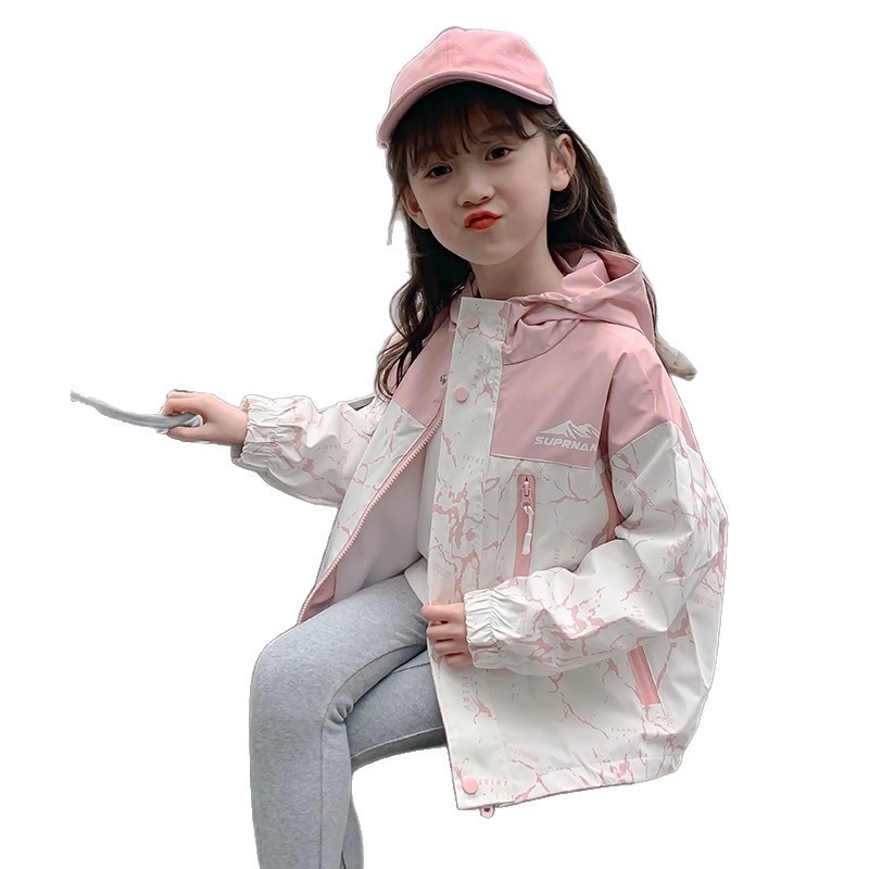 女童外套春秋款2025新款儿童洋气秋装夹克上衣女孩运动网红冲锋衣|undefined
