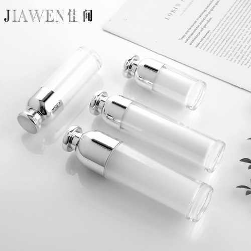 Korean domed acrylic vacuum bottle essence lotion mirror cream bottle travel cosmetic packaging
