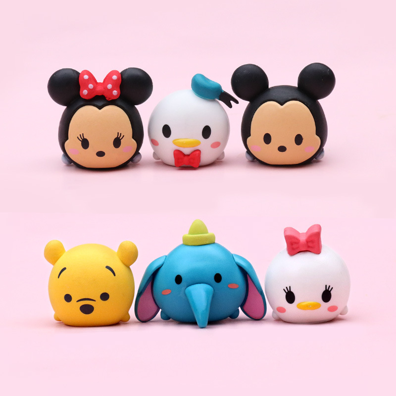 Q version Mickey Minnie Winnie the Pooh Donald Duck cartoon doll cute Jenga toy car decoration ornaments Q version Mickey Minnie Winnie the Pooh Donald Duck cartoon doll cute Jenga toy car decoration ornaments