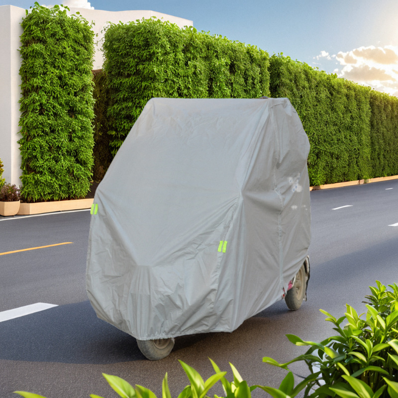 In-Stock New Energy Electric Four-Wheel Vehicle Dust Cover, Three-Wheel Mobility Scooter Sun and Rain Cover, Protective Vehicle Outer Rain Cover