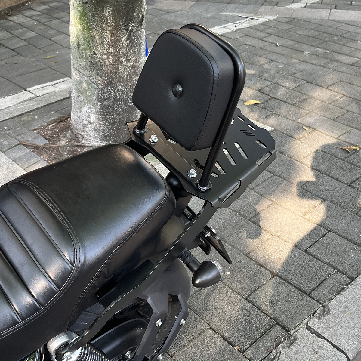 Suitable for At150 Automatic Motorcycle Yg150-22K Modified Accessories Rear Shelf Backrest Bumper Block