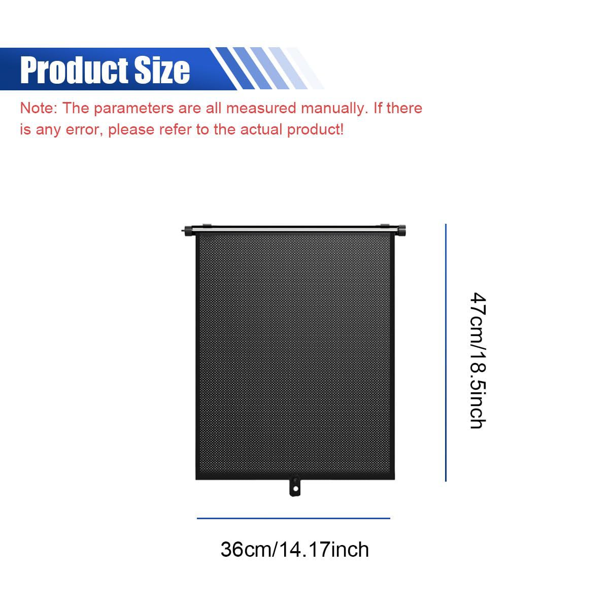 Amazon Cross-Border Best-Selling Factory-Selling Retractable Car Window Sunshade Roll-Up Style Suction Cup Sunshade Car Sunshade
