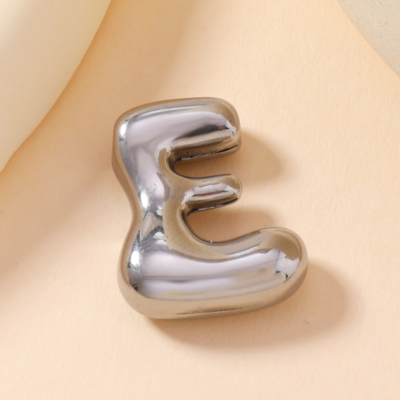 Colgante de estilo europeo y americano de acero inoxidable mini burbuja colgante de letras inglesas accesorios DIY joyas