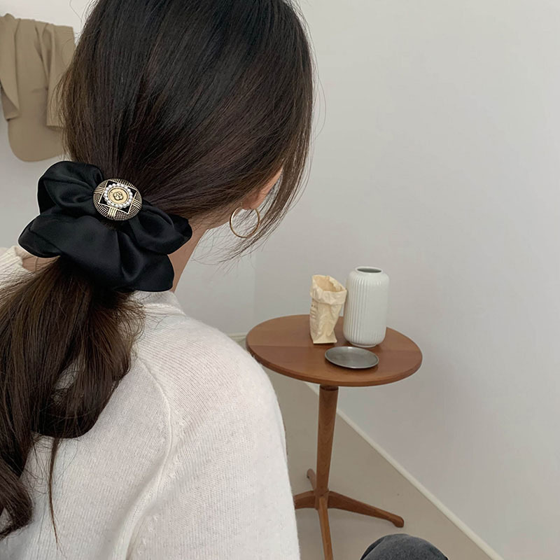 Bronzo vintage ~ Copricapo con passante per capelli alla francese, elastico alto, accessori per capelli corti, corda per capelli arrotolata sulla parte posteriore della testa, Corea_voghion.com