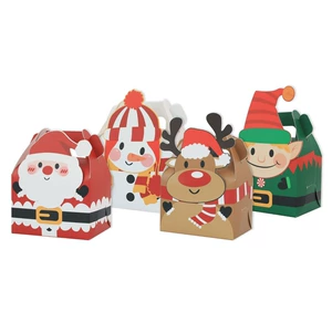 Рождественская новая коробка Candy Creative Movel Box Square Hand -Capera Box Gift Box Рождественская рука автомобиль торт в западную точку коробку