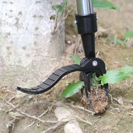 Second generation weeding device foot pedal weeding hook manual weeding device clip long handle vertical weeding shovel clip tool home