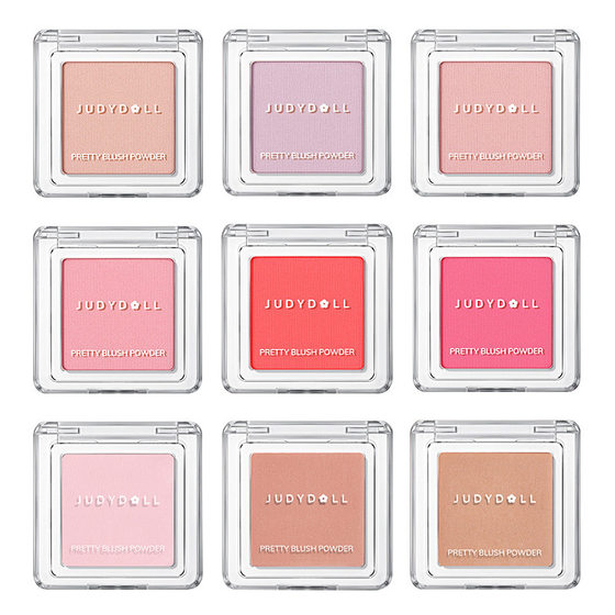 In stock Judydoll orange single color blush highlight repair chin purple chin blue peach matte milk apricot blush