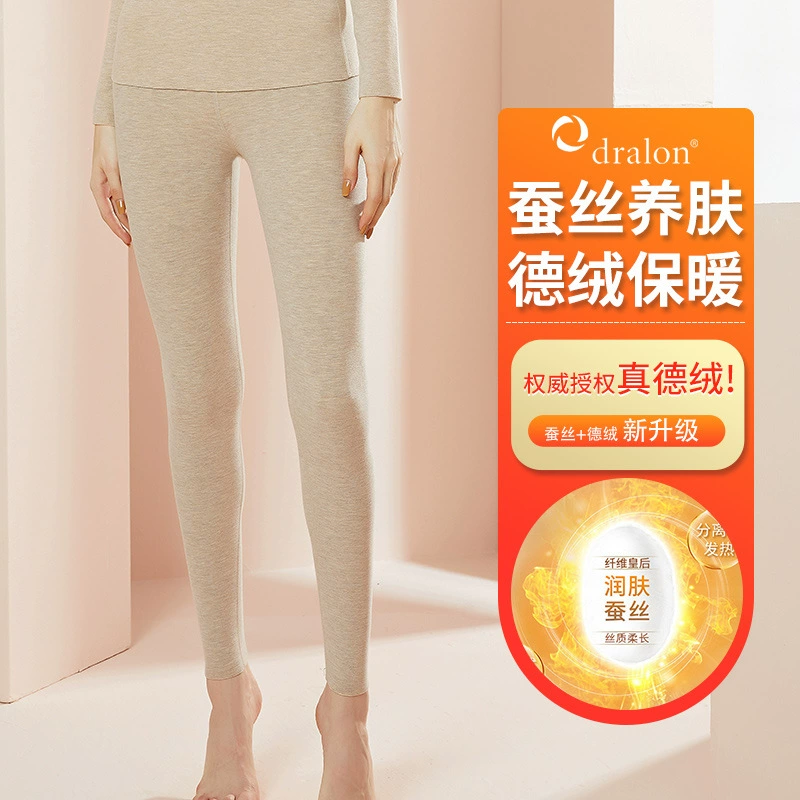 2022 осенне-зимние женские бархатные теплые брюки, шелковые двусторонние бесшовные длинные брюки, Самонагревающиеся брюки на флисовой подкладке